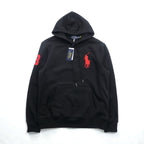 Polo Ralph Lauren ビッグポニー プルオーバー パーカー XL ブラック 刺繍 カンガルーポケット 未使用品