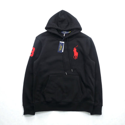 Polo Ralph Lauren ビッグポニー プルオーバー パーカー XL ブラック 刺繍 カンガルーポケット 未使用品
