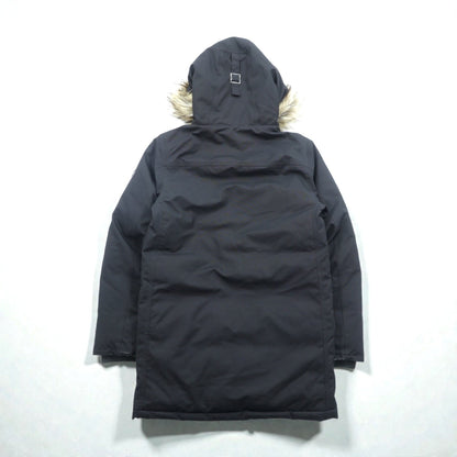 Polo Ralph Lauren ダウンジャケット N-3B ミリタリー コート XS ブラック ドローコード PERFORMANCE ファー着脱式