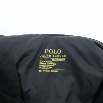 Polo Ralph Lauren ダウンジャケット N-3B ミリタリー コート XS ブラック ドローコード PERFORMANCE ファー着脱式