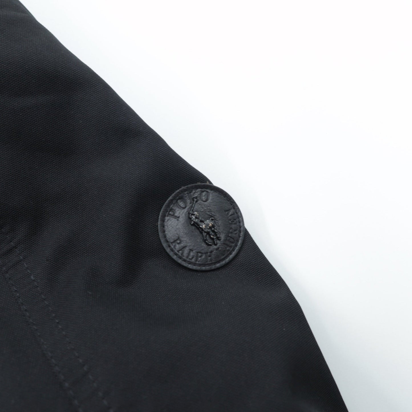 Polo Ralph Lauren ダウンジャケット N-3B ミリタリー コート XS ブラック ドローコード PERFORMANCE ファー着脱式