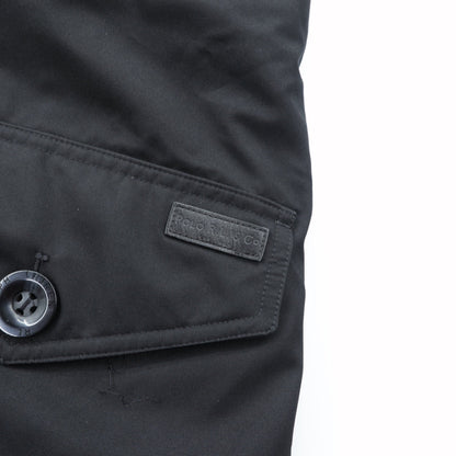 Polo Ralph Lauren ダウンジャケット N-3B ミリタリー コート XS ブラック ドローコード PERFORMANCE ファー着脱式