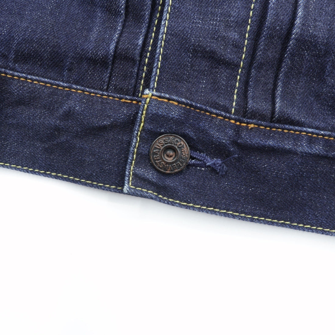 Levi's 日本製 タイプ 2nd デニムジャケット Gジャン M インディゴ PCL15-101B プリーツ レザーパッチ