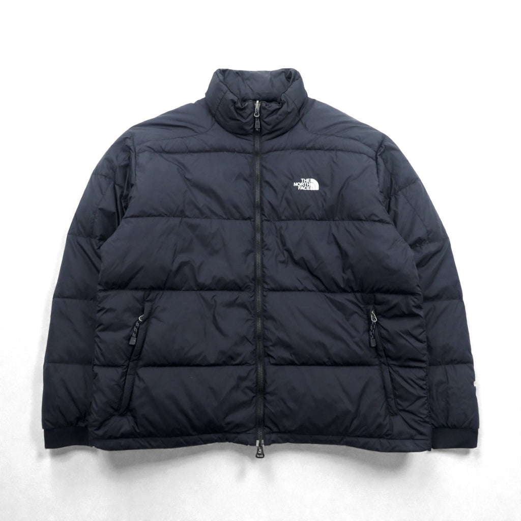 THE NORTH FACE 90年代 600フィルパワー ヌプシ ダウンジャケット 2XL ドローコード ブラック スタンドカラー