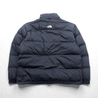 THE NORTH FACE 90年代 600フィルパワー ヌプシ ダウンジャケット 2XL ドローコード ブラック スタンドカラー