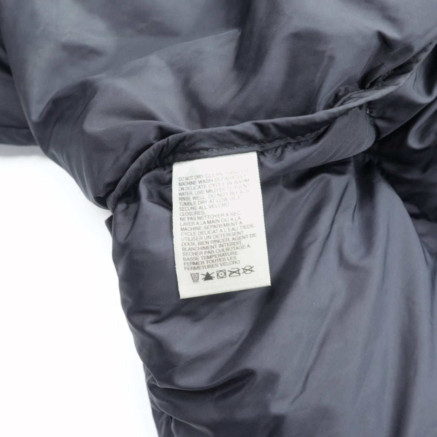 THE NORTH FACE 90年代 600フィルパワー ヌプシ ダウンジャケット 2XL ドローコード ブラック スタンドカラー