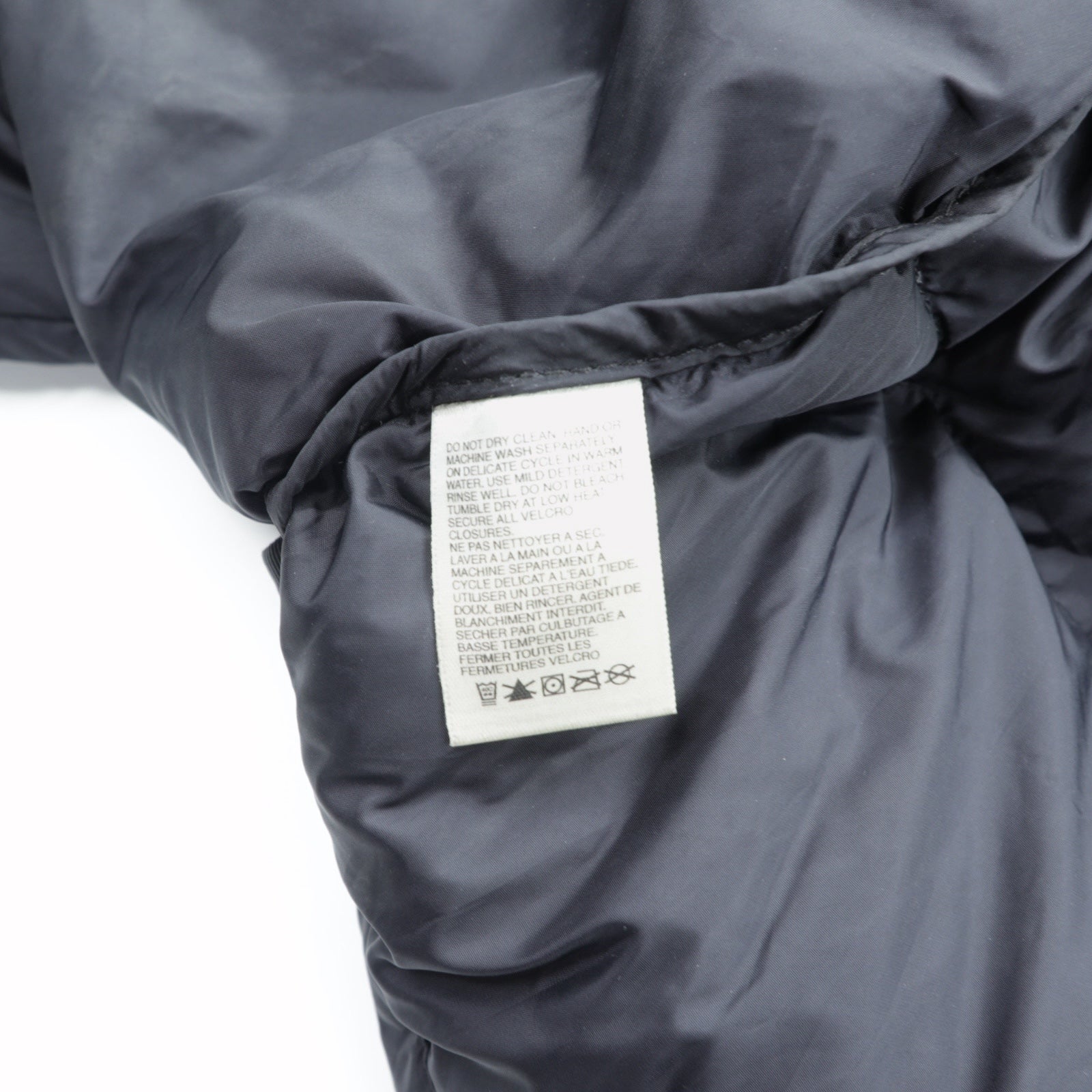 THE NORTH FACE 90年代 600フィルパワー ヌプシ ダウンジャケット 2XL ドローコード ブラック スタンドカラー