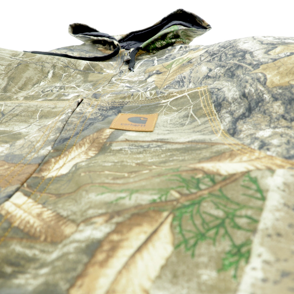 carhartt リメイク 再構築 リアルツリーカモ アクティブジャケット パーカー ブルゾン L カーキ コットン