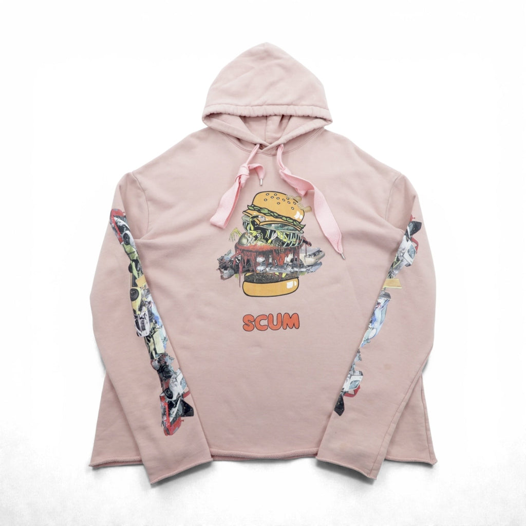 KIDILL ビッグスウェットパーカー SKUM PARKA プルオーバー FREE ピンク コットン KL319 日本製