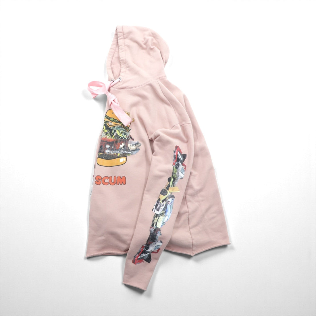 KIDILL Big Sweatshirt Hoodie SKUM PARKA Pullover FREE Pink Cotton KL319 Made in Japan
