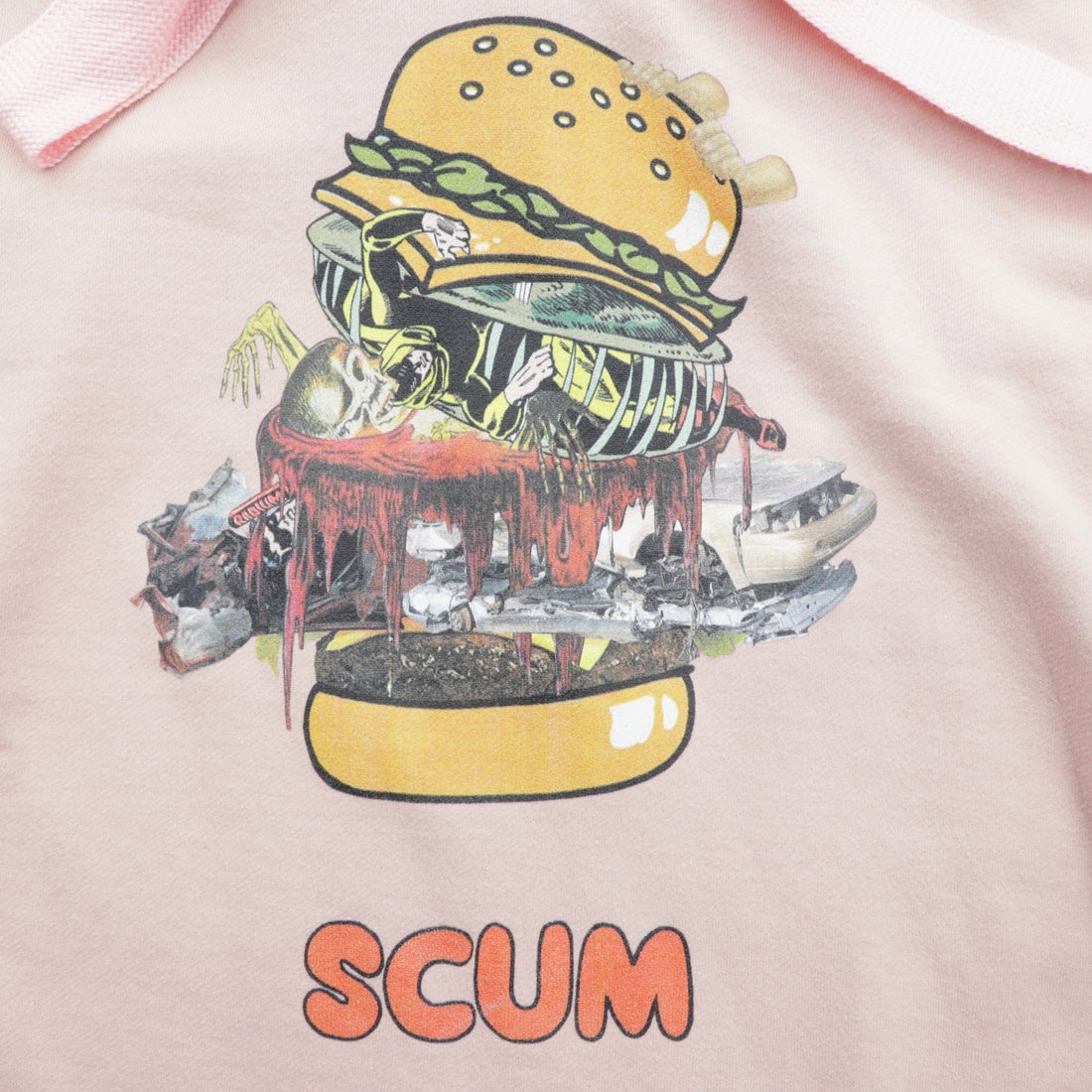 KIDILL Big Sweatshirt Hoodie SKUM PARKA Pullover FREE Pink Cotton KL319 Made in Japan