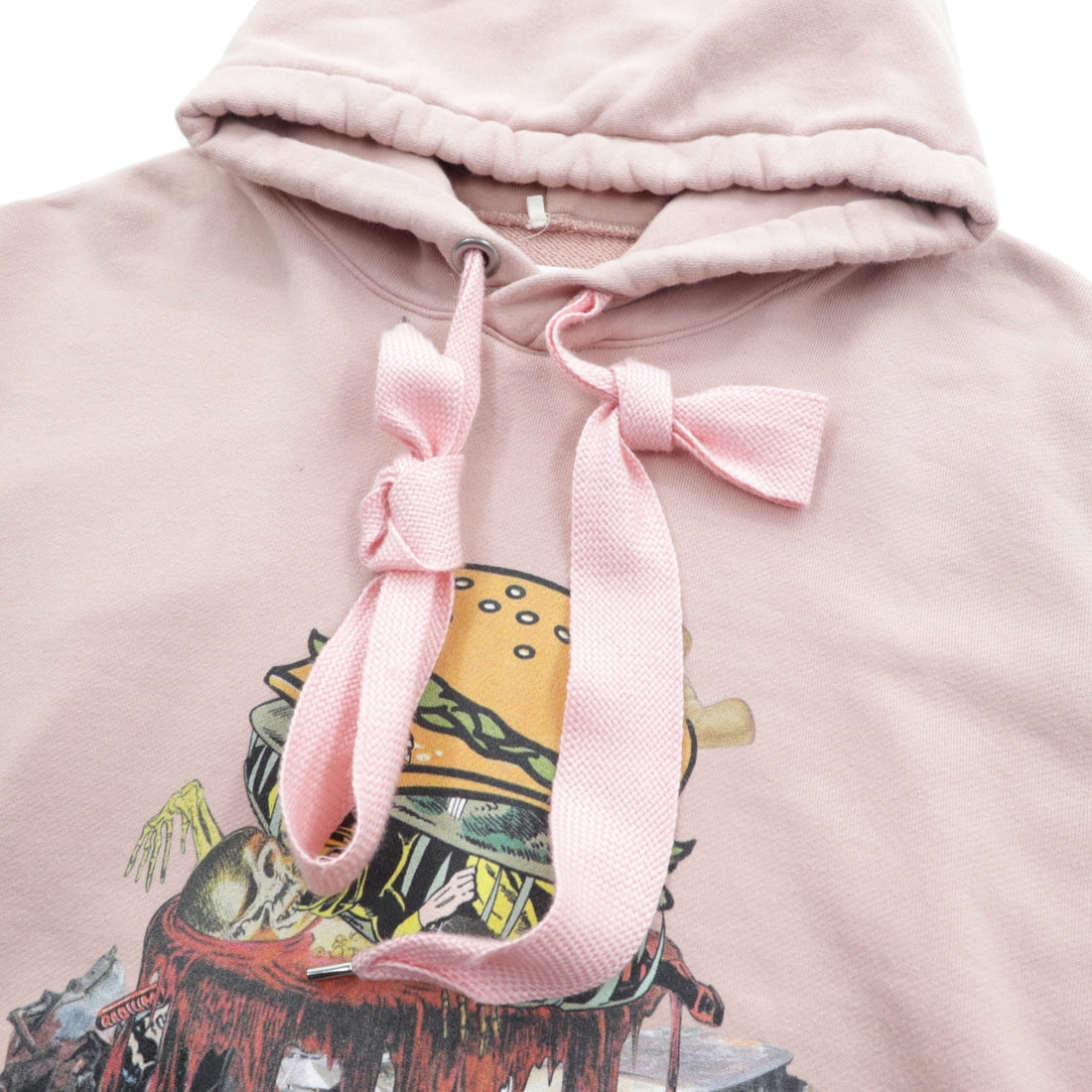 KIDILL Big Sweatshirt Hoodie SKUM PARKA Pullover FREE Pink Cotton KL319 Made in Japan