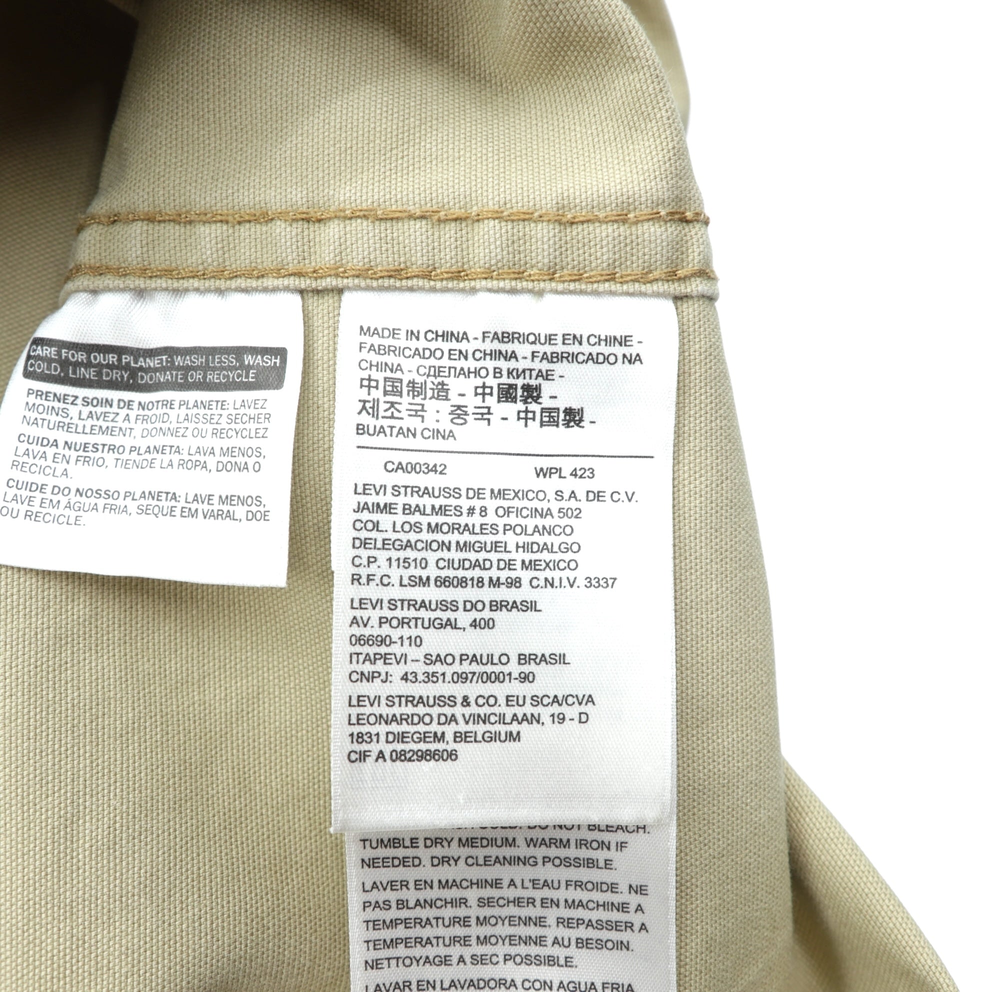 Levi's エンジニアコート カバーオール L ベージュ コットン STRETCH 29655