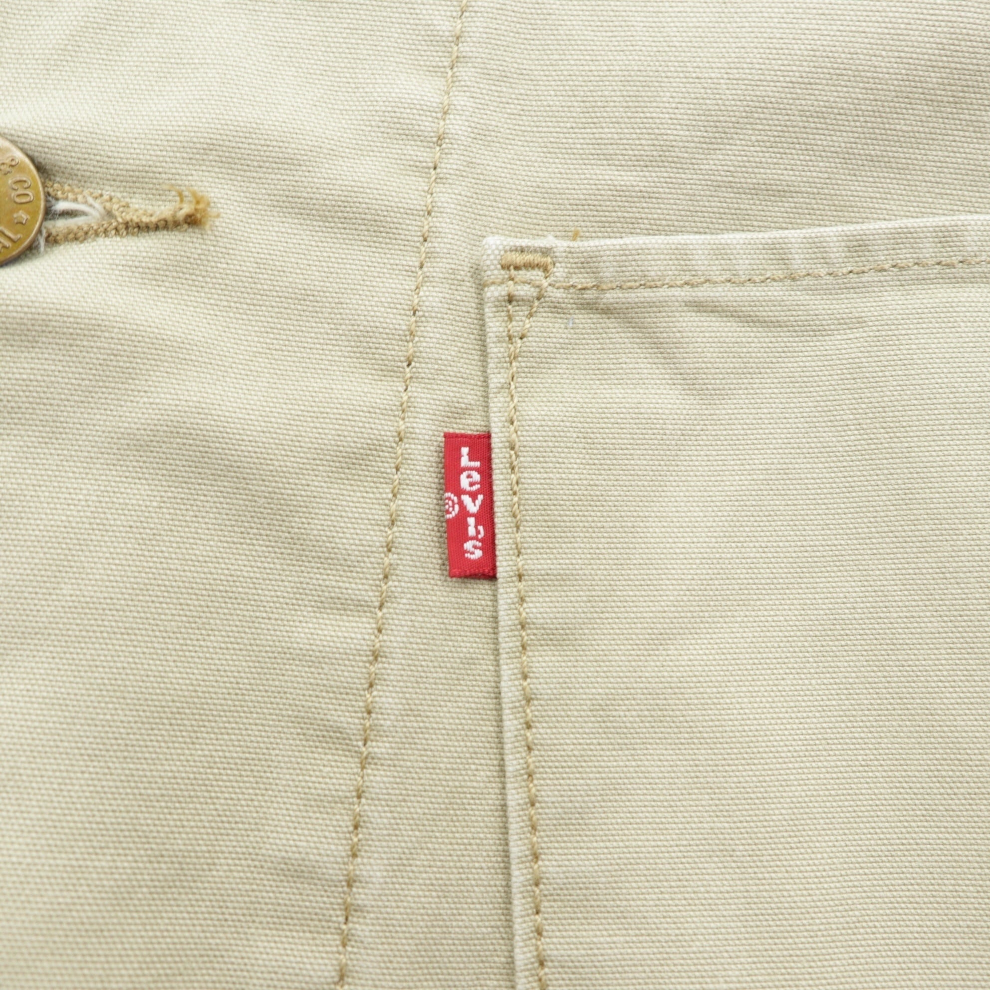 Levi's エンジニアコート カバーオール L ベージュ コットン STRETCH 29655