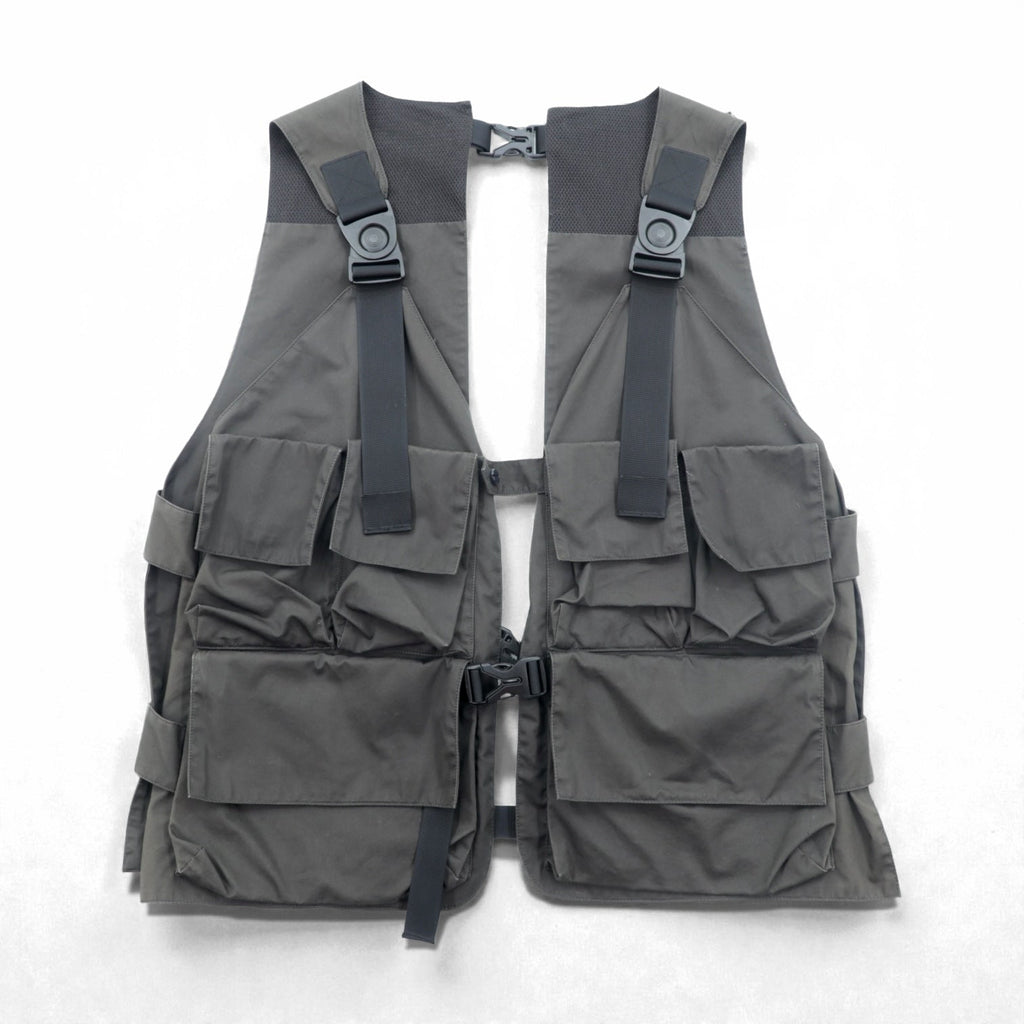 meanswhile ユーティリティベスト High Density Gabardine Split Vest FREE グレー MW-JKT21108 日本製