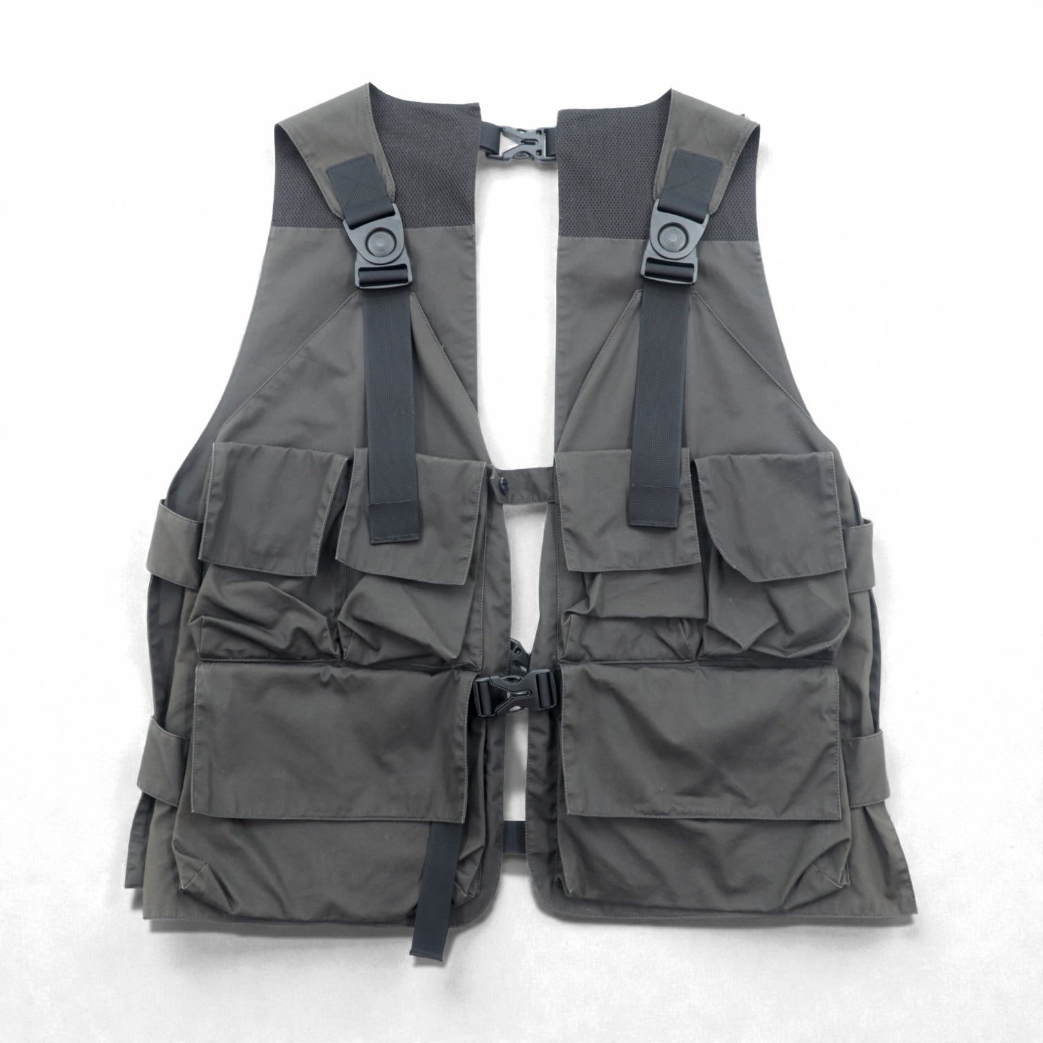 meanswhile ユーティリティベスト High Density Gabardine Split Vest FREE グレー MW-JKT21108 日本製