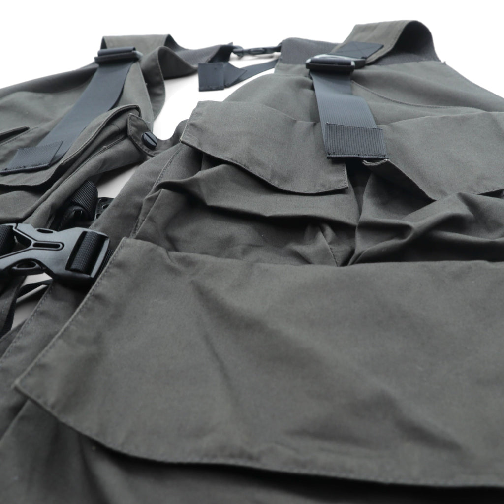 meanswhile ユーティリティベスト High Density Gabardine Split Vest FREE グレー MW-JKT21108 日本製