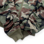 JOHN LAWRENCE SULLIVAN クロップド MA-1 フライトジャケット 短丈 FREE カーキ カモフラ リップストップ BZ17-01-09 日本製