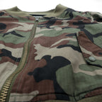 JOHN LAWRENCE SULLIVAN クロップド MA-1 フライトジャケット 短丈 FREE カーキ カモフラ リップストップ BZ17-01-09 日本製