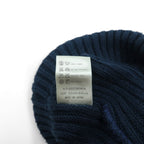JieDa × override 日本製 ビーニー ニット帽 ネイビー アクリル BIG KNIT CAP youth 833790904