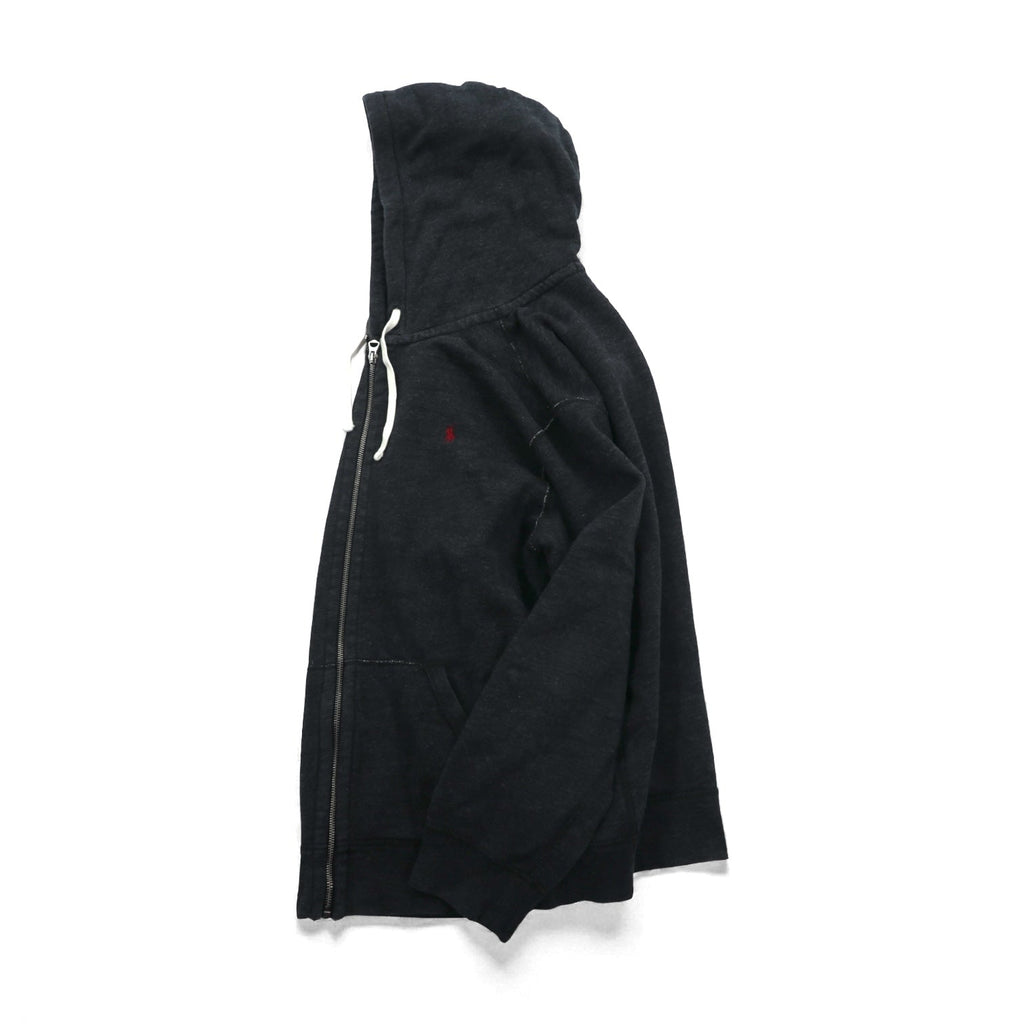 Polo Ralph Lauren Reverse Weave Zip Hoodie XL Charcoal Gray Small Pony Embroidery