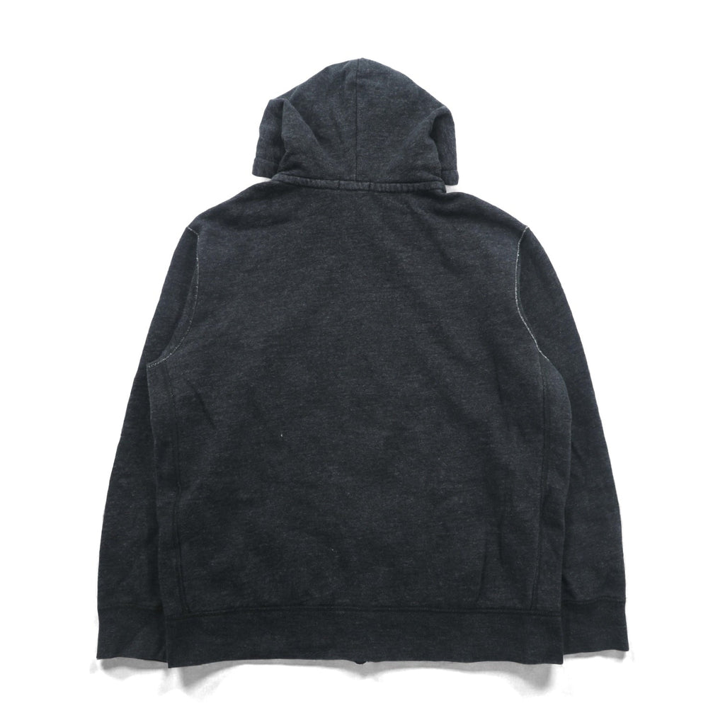 Polo Ralph Lauren Reverse Weave Zip Hoodie XL Charcoal Gray Small Pony Embroidery