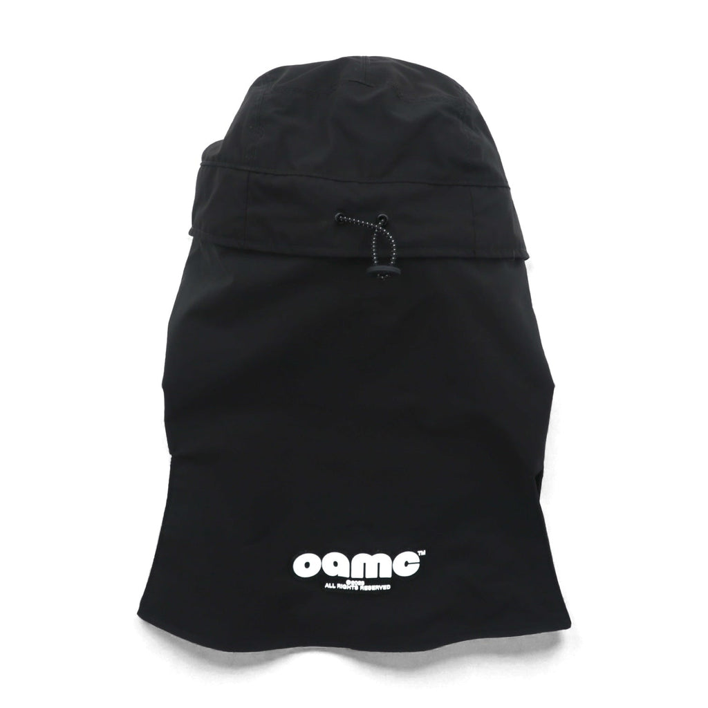 OAMC 2WAY キャップ VEILED CAP バラクラバ ブラック サンシェード 着脱可 ドローコード 23A28OAB17 TESBA032 イタリア製