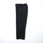 MAISON SPECIAL カルゼ ウール ギャバ 1タック イージー ワイドパンツ スラックス M ブラック フレア ブーツカット 11202461312 ユニセックス