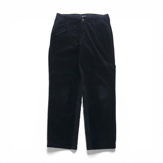 Johnbull 日本製 コーデュロイ トラウザーズ スラックス パンツ L ネイビー テーパード 11754