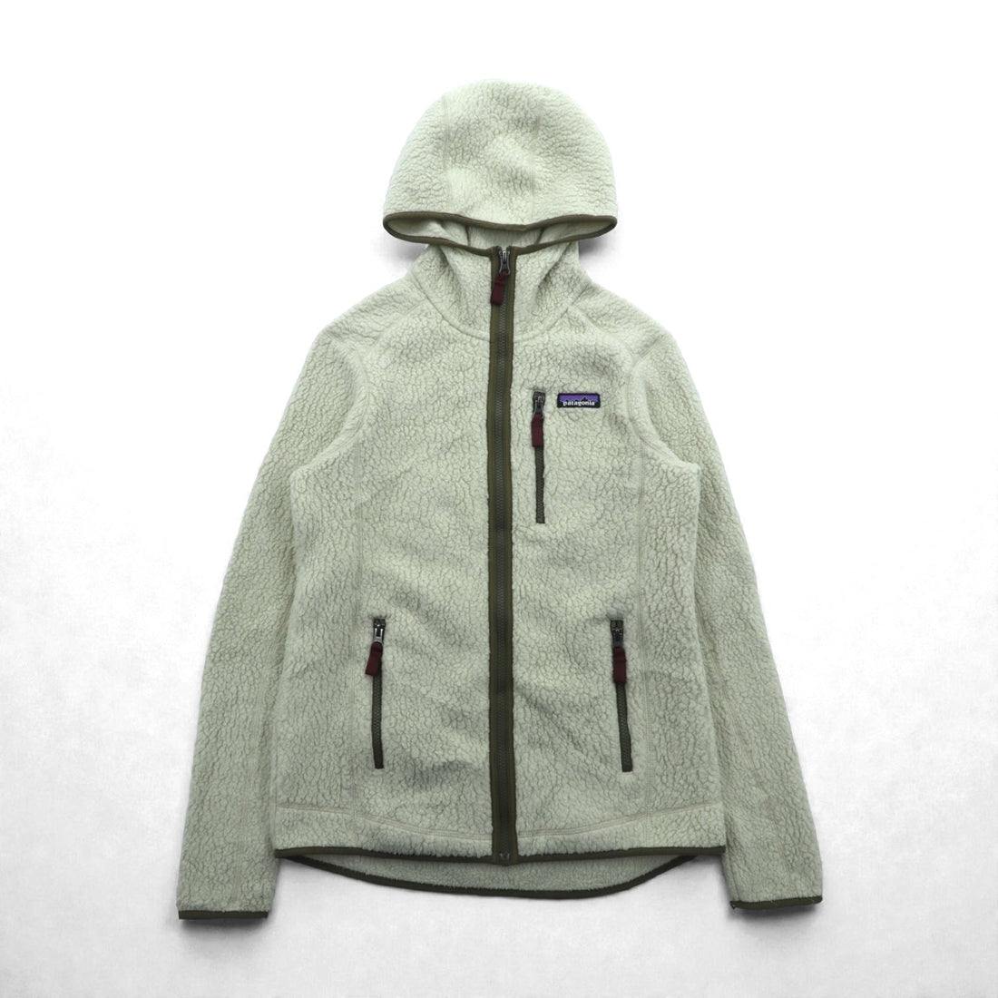 Patagonia レトロ パイル フーディー Retro Pile Hoody ボア フリースジャケット パーカー M ナチュラル 22805
