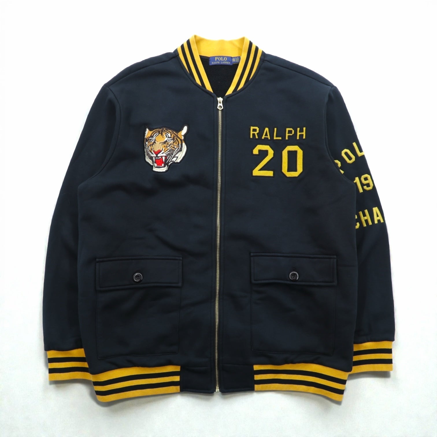 Polo by Ralph Lauren スタジャン Polo Ralph Lauren スタジャン フルジップ スウェットボンバー
