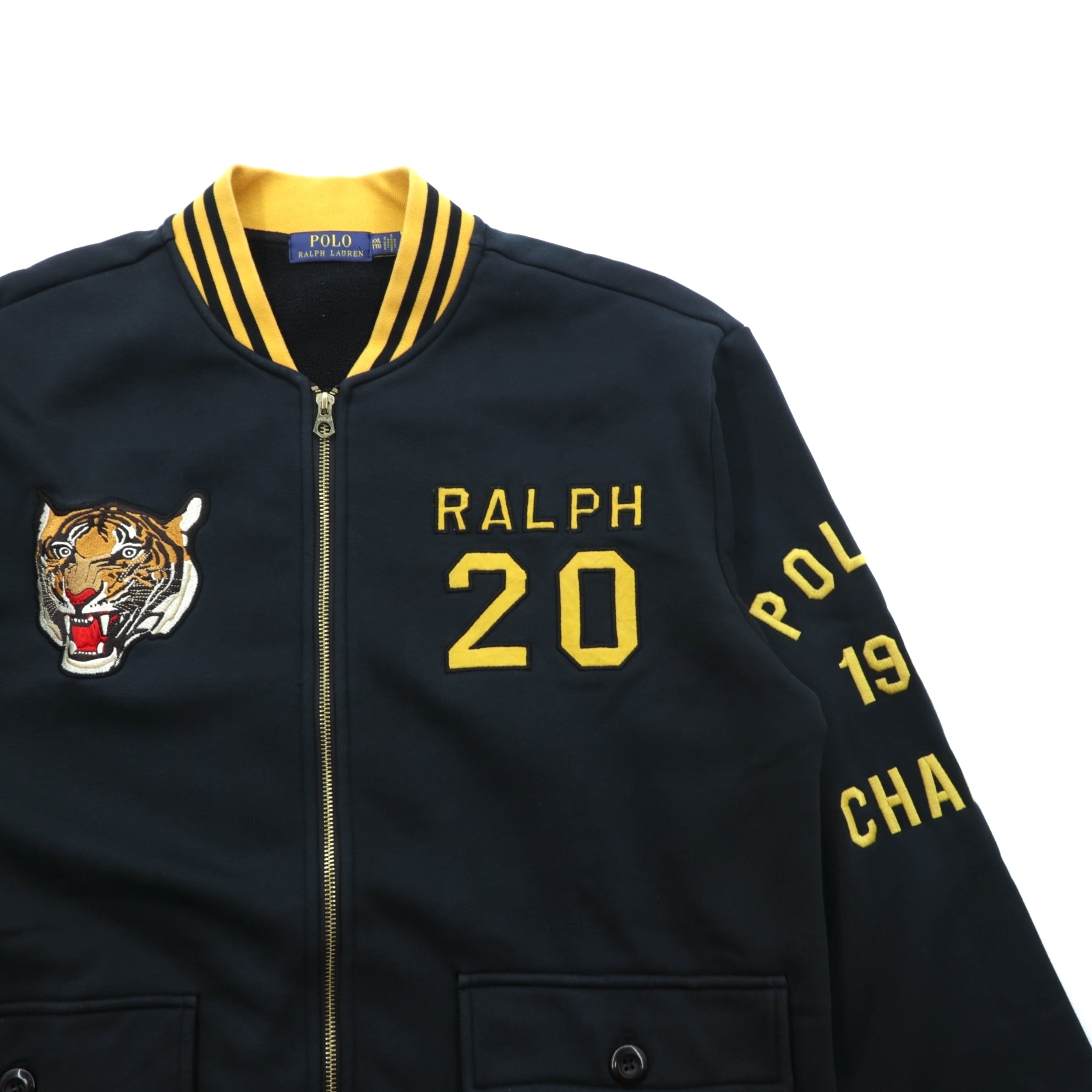 Polo Ralph Lauren スタジャン フルジップ スウェットボンバー