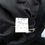 Christian Dior 80s Made in Japan Vintage Peak Lapel Double-Breasted Leather Tailored Jacket, XL Gray Wool with Metal Buttons