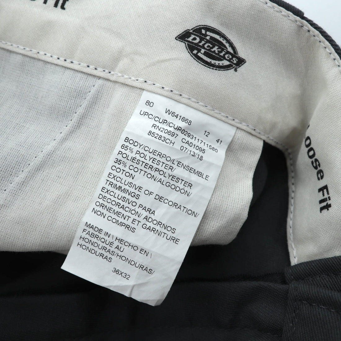 Dickies ルーズフィット ダブルニー チノパンツ ワークパンツ L グレー ワイド Loose Fit 85283