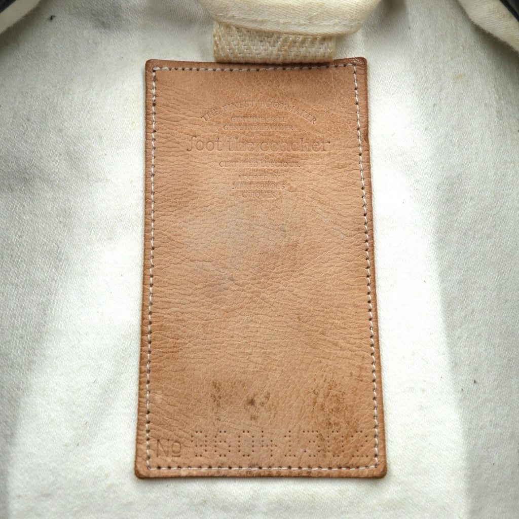 foot the coacher × The British Millerain Co. オイルド ハンティングジャケット ノーカラー ブルゾン L ブラック ダブルジップ 防水 RESISTANT SINGLE JACKET 日本製