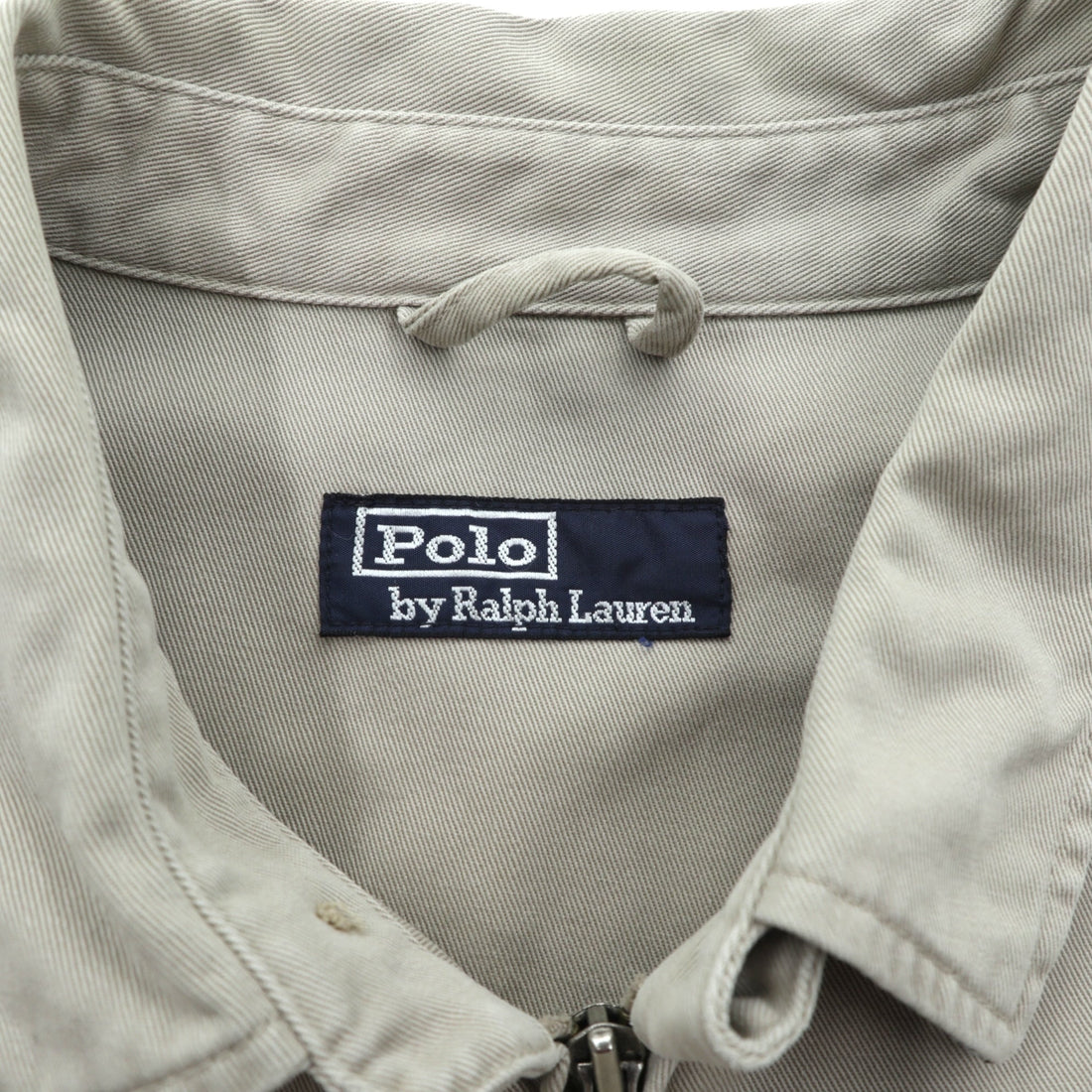 Polo Ralph Lauren 90年代 スウィングトップ ハリントンジャケット XL ベージュ スモールポニー刺繍 チンストラップ