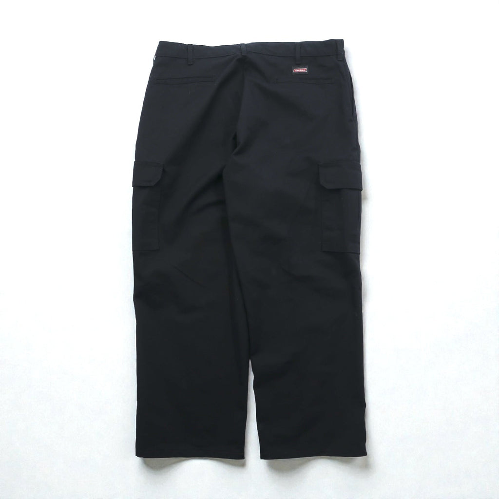 Dickies Wide Cargo Work Pants, XL, Black Polyester, 7113038