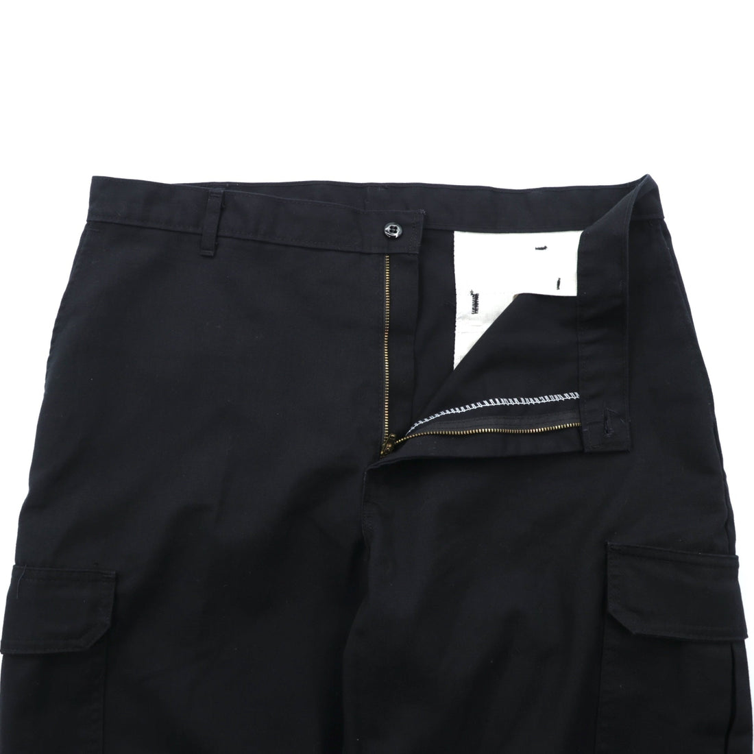 Dickies Wide Cargo Work Pants, XL, Black Polyester, 7113038