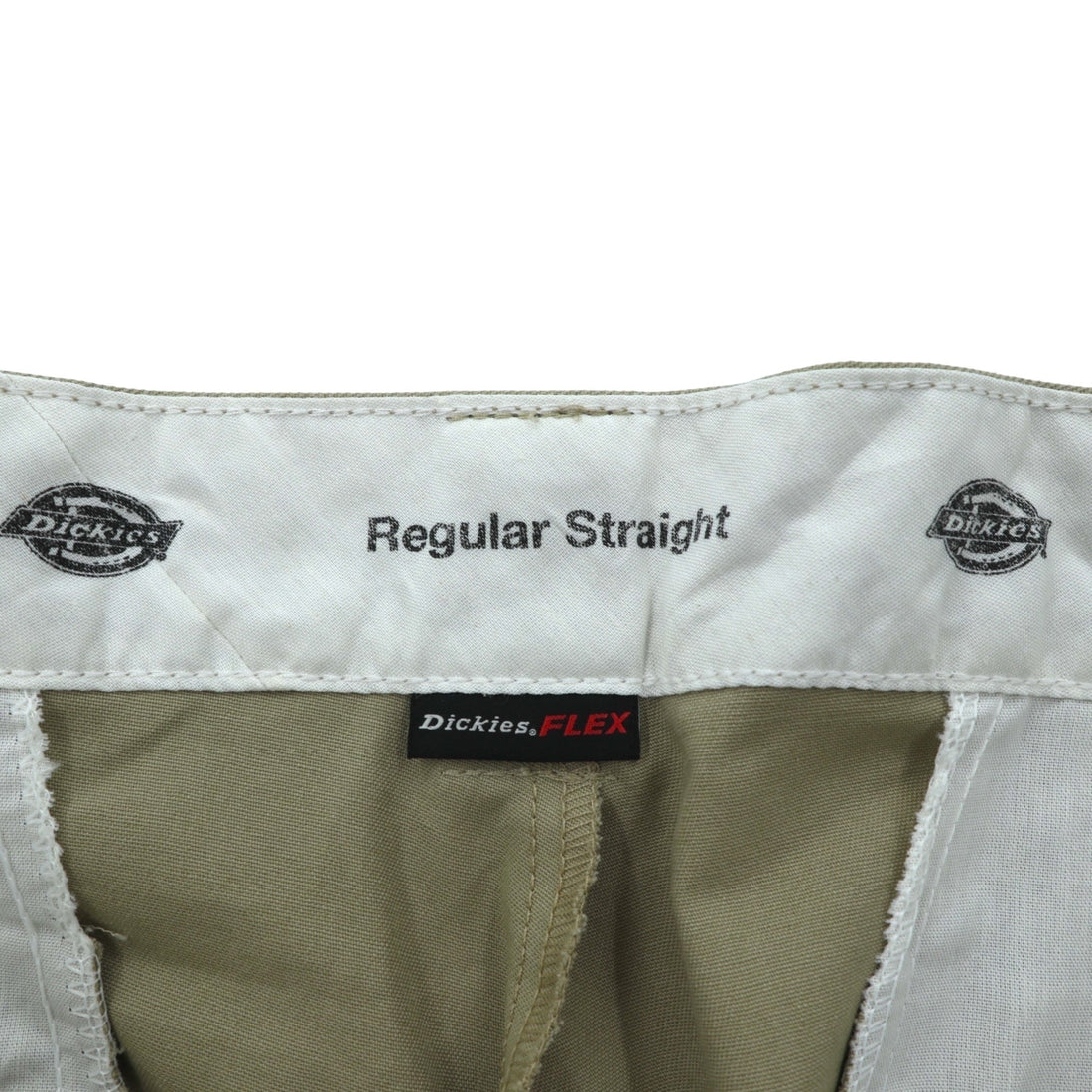 Dickies FLEX Chino Cargo Pants/Work Pants, Large, Beige, Regular Straight