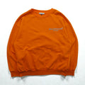 Gosha Rubchinskiy Crew Neck Sweatshirt, Large, Orange, One Point Logo, G011-T009, Made in Turkey