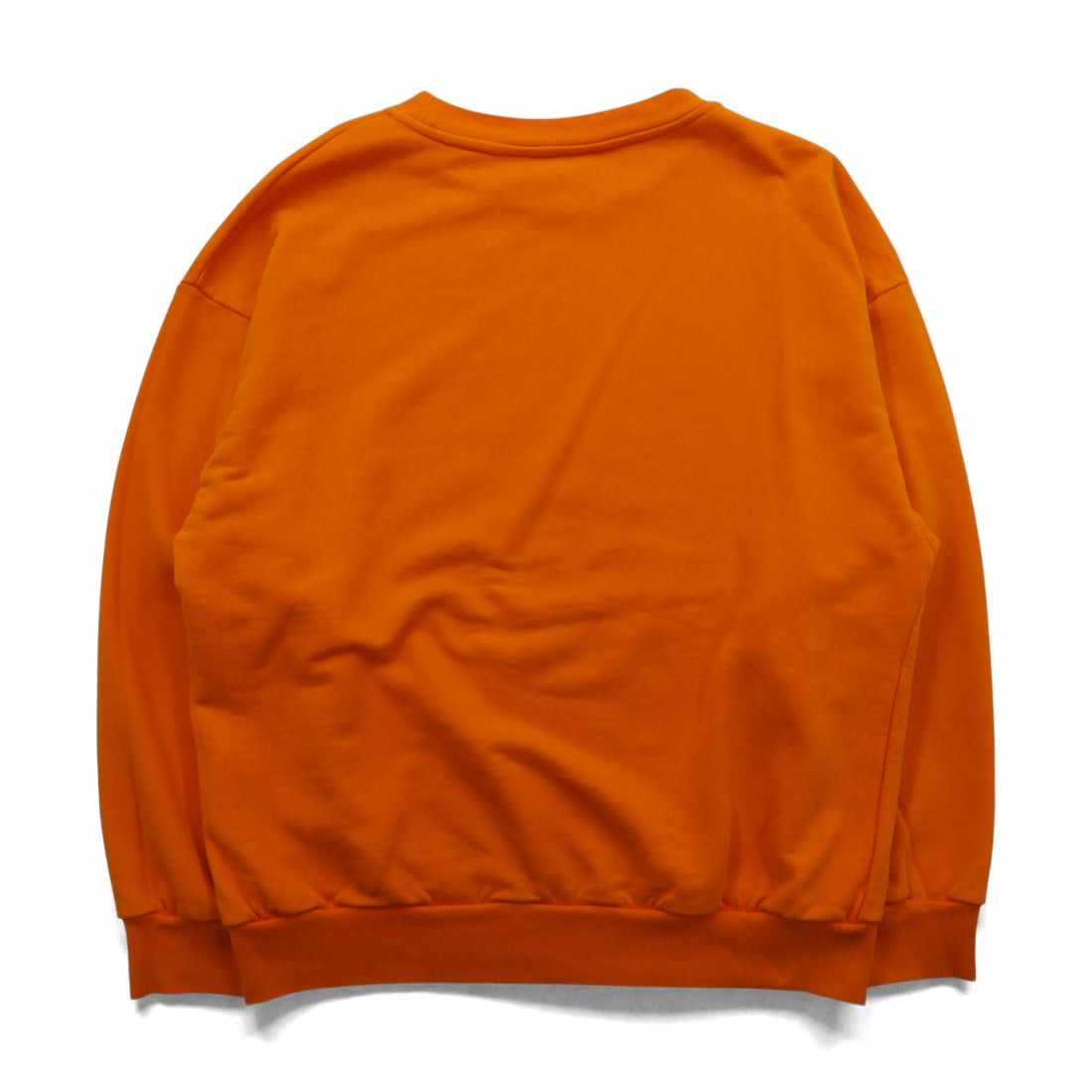 Gosha Rubchinskiy Crew Neck Sweatshirt, Large, Orange, One Point Logo, G011-T009, Made in Turkey