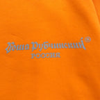 Gosha Rubchinskiy Crew Neck Sweatshirt, Large, Orange, One Point Logo, G011-T009, Made in Turkey