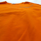 Gosha Rubchinskiy Crew Neck Sweatshirt, Large, Orange, One Point Logo, G011-T009, Made in Turkey