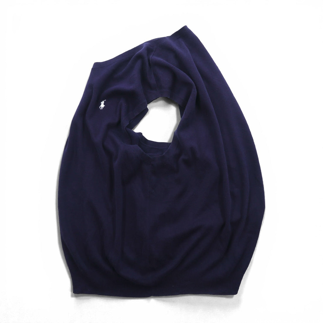 POLO GOLF RALPH LAUREN 90年代 イタリアニット ニットベスト XL ネイビー ITALIAN YARN スモールポニー刺繍