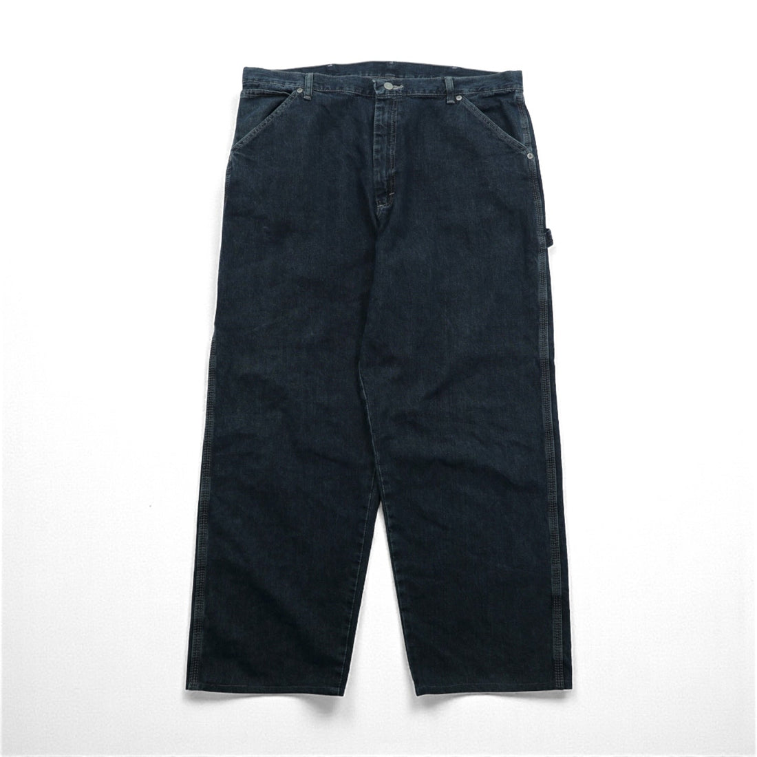 Wrangler Painter Wide Denim Pants, Jeans, XL, Dark Indigo, Big Size 94LSWQW