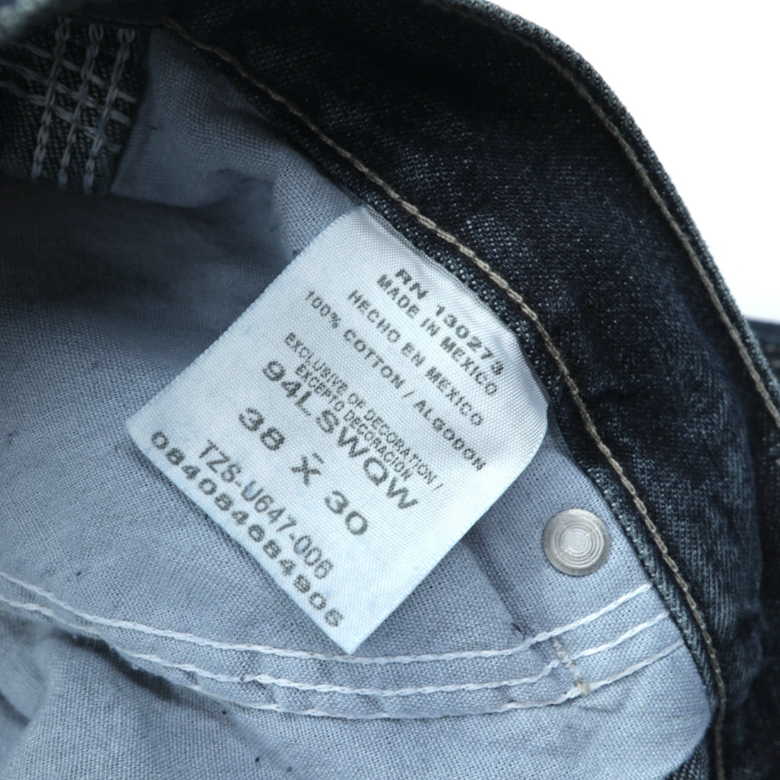 Wrangler Painter Wide Denim Pants, Jeans, XL, Dark Indigo, Big Size 94LSWQW