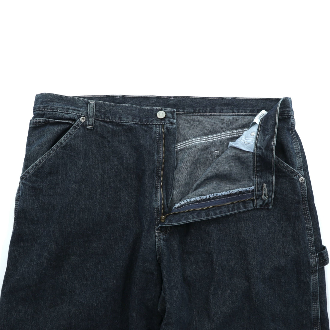 Wrangler Painter Wide Denim Pants, Jeans, XL, Dark Indigo, Big Size 94LSWQW