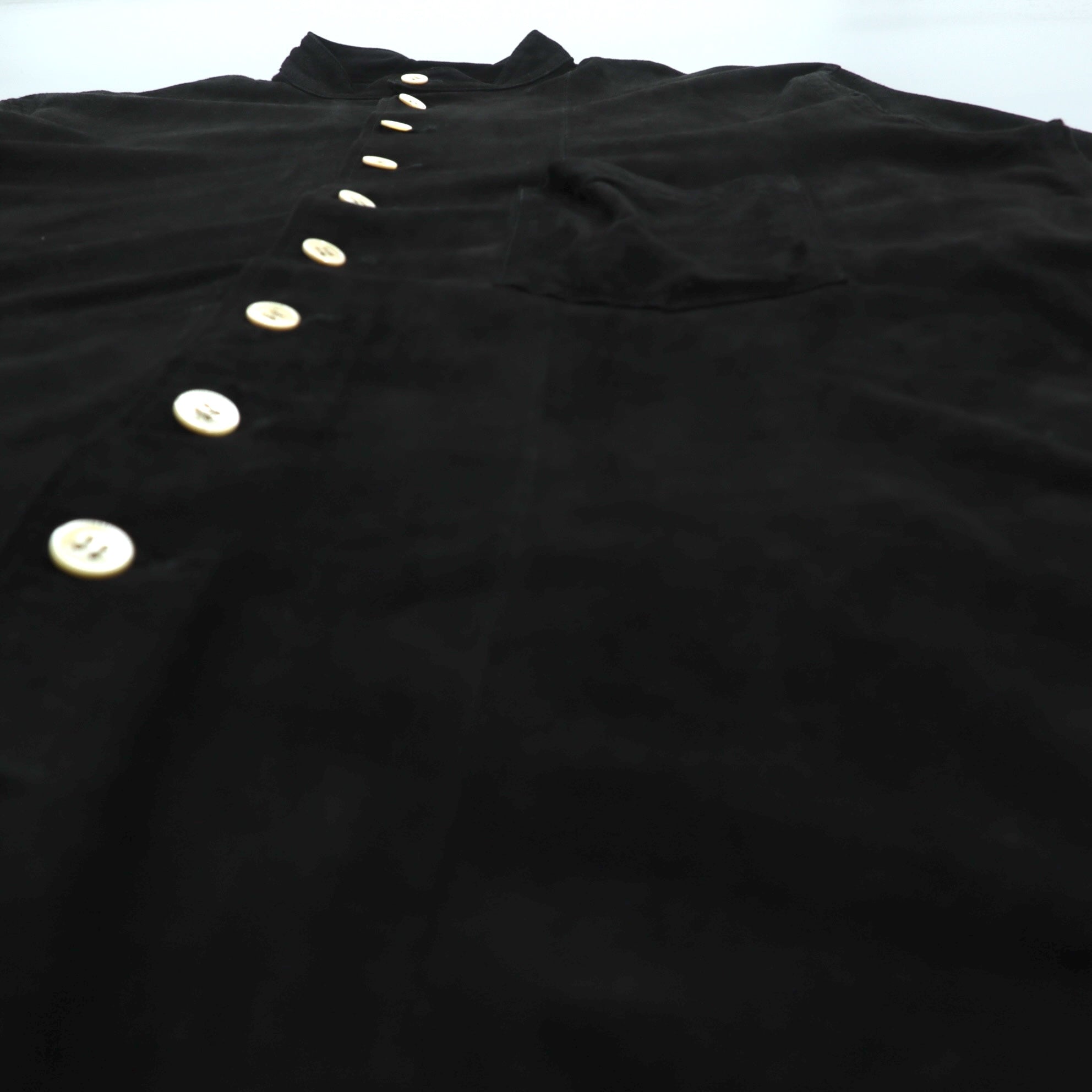 BED J.W FORD 日本製 Suede Leather Blouse シャツ M ブラック カンガルーレザー 夜明け 新世界 21SS-B-BL10