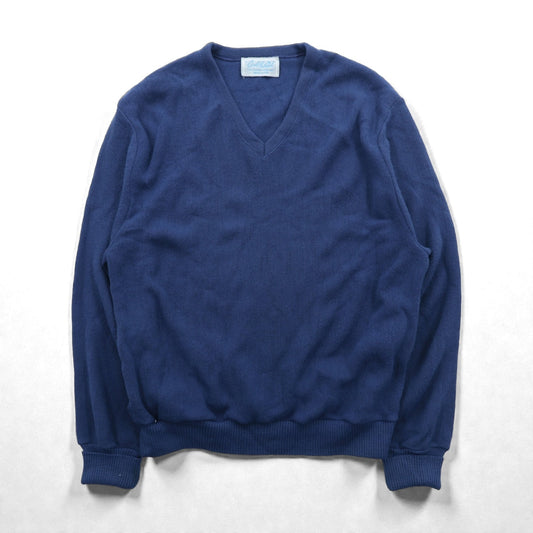 Arnold Palmer 80年代 USA製 ヴィンテージ Vネック ニット セーター L ブルー アクリル The Signature Collection
