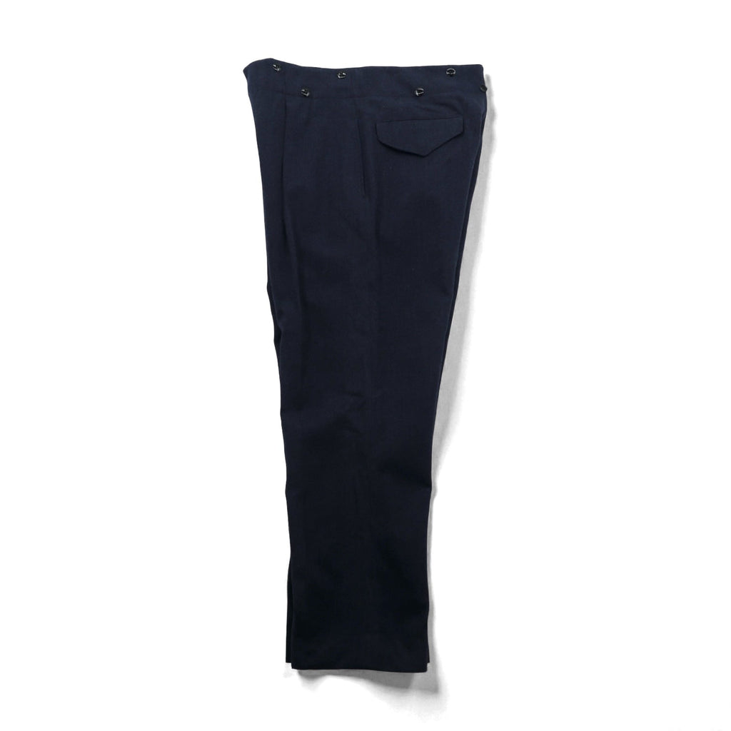 Vintage 60s Trousers Clayman & Sons Ltd スラックス パンツ M ネイビー ウール 8405-21-800-1044 60年代 カナダ軍